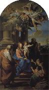 Pompeo Batoni Holy Family with St. Elizabeth, Zechariah, and the infant St. John the Baptist oil painting artist